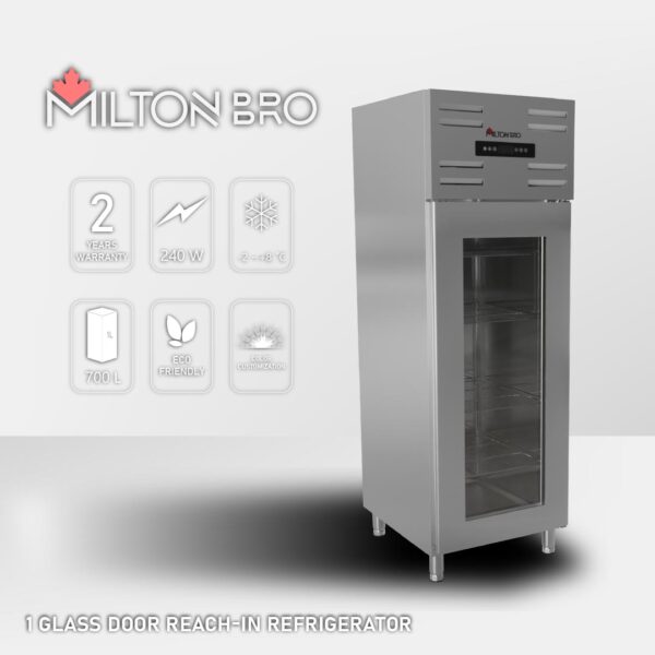 1 GLASS DOOR REACH-IN REFRIGERATOR