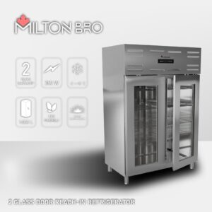 2 GLASS DOOR REACH-IN REFRIGERATOR