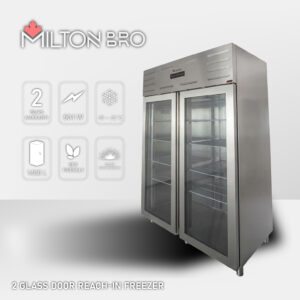 2 GLASS DOOR REACH-IN FREEZER