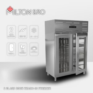 2 GLASS DOOR REACH-IN FREEZER